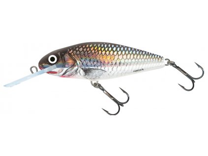 Wobler Salmo Perch Deep Runner 8cm Floating Holographic Grey Shiner