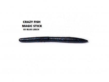 Gumová nástraha Crazy Fish Magic Stick 13 cm 85 Blue leech (8 ks)