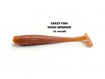 Gumová nástraha Crazy Fish Nano Minnow 4 cm 52 Somatic (8 ks)