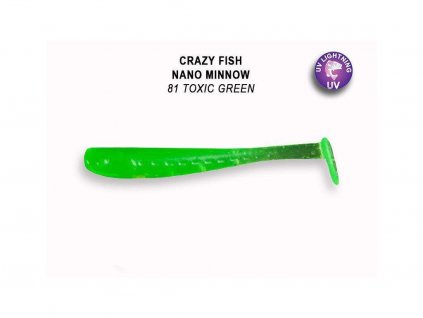 gumová nástraha pro přívlač crazy fish