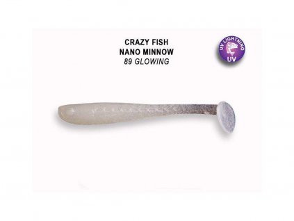 Gumová nástraha Crazy Fish Nano Minnow 4 cm 89 Glowing (8 ks)