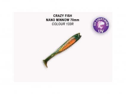 Gumová nástraha Crazy Fish Nano Minnow 12 cm 133R (4 ks)