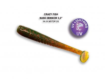 gumová nástraha pro přívlač crazy fish