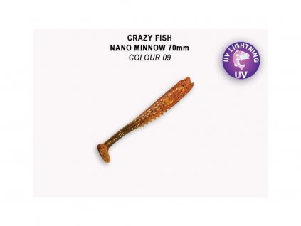 Gumová nástraha Crazy Fish Nano Minnow 7 cm 09 (5 ks)