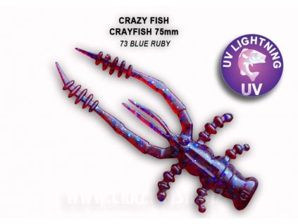 7636 cray fish 75cm barva 73 blue ruby baleni 7 kusu