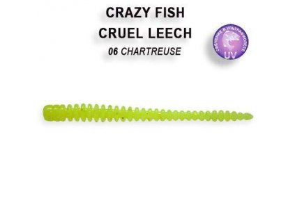4453 cruel leech 55cm color 6 chartreuse