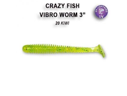 3564 vibro worm 75cm barva 20 kiwi