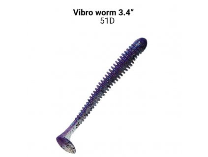 7720 vibro worm 85cm barva 51d floating