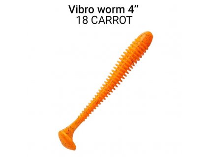 7911 vibro worm 10cm 18 carrot 5ks