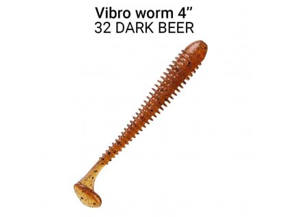 7913 vibro worm 10cm 32 dark beer 5ks