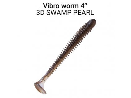 7901 vibro worm 10cm 3d swamp pearl 5ks