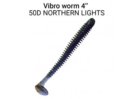7905 vibro worm 10cm 50d northern lights 5ks