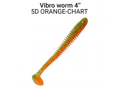 7915 vibro worm 10cm 5d orange chart 5ks