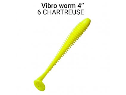 7917 vibro worm 10cm 6 chartrouse 5ks