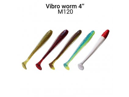 7920 vibro worm 10cm m120 mix 5ks