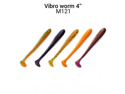 7921 vibro worm 10cm m121 mix 5ks