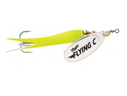 Rotační třpytka Mepps Aglia Flying 10g Stříbro-Chartreuse