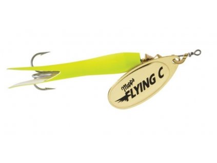 Rotační třpytka Mepps Aglia Flying 10g Zlato-Chartreuse