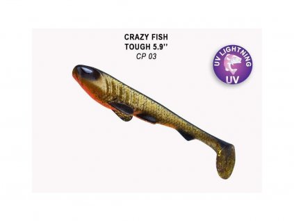 Gumová nástraha Crazy Fish Tough 15 cm CP 03 (2 ks)