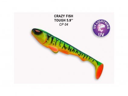 Gumová nástraha Crazy Fish Tough 15 cm CP 04 (2 ks)