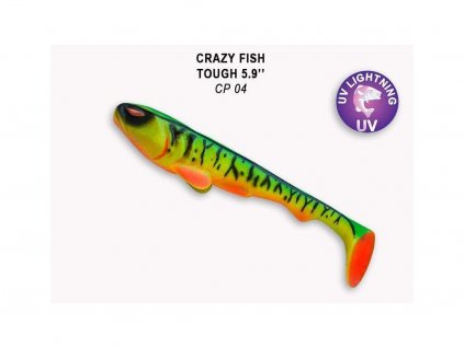 gumová nástraha pro přívlač crazy fish