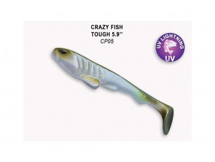 Gumová nástraha Crazy Fish Tough 15 cm CP 05 (2 ks)