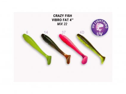 gumová nástraha pro přívlač crazy fish