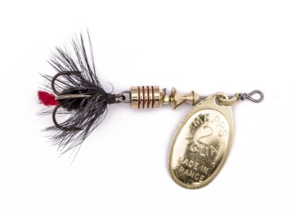 Rotační třpytka Mepps Aglia Mouche Vel.0 2,5g Zlatá/Černá