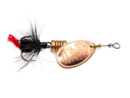 Rotační třpytka Mepps Aglia Mouche Vel.1 3,6g Měděná/Černá