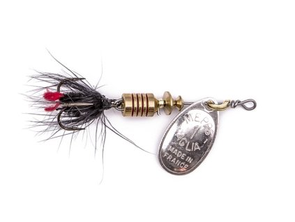 Rotační třpytka Mepps Aglia Mouche Vel.1 3,6g Stříbrná/Černá