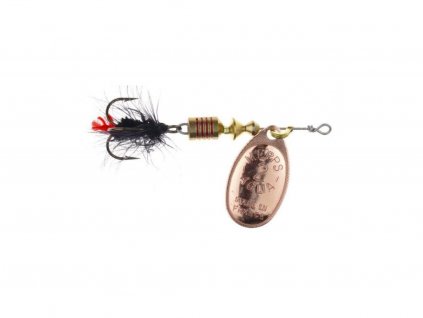 Rotační třpytka Mepps Aglia Mouche Vel.2 4,6g Měděná/Černá