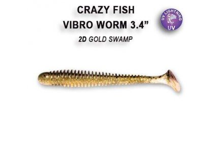 5393 vibro worm 85 cm barva 2d gold swamp