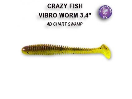 2842 vibro worm 85 cm barva 4d chart swamp floating