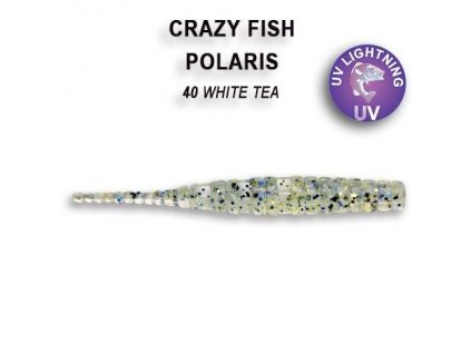 Gumová nástraha Crazy Fish Polaris 4,5 cm 40 White tea (8 ks)