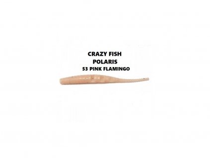 Gumová nástraha Crazy Fish Polaris 4,5 cm 53 Pink flamingo (8 ks)