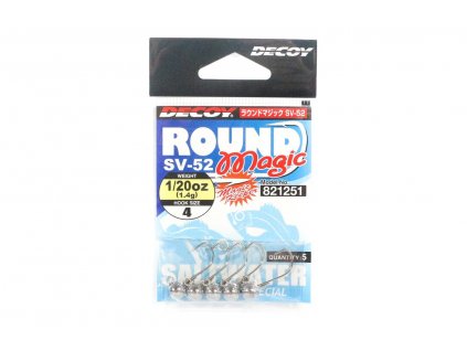 Jigová hlavička pro přívlač DECOY ROUND MAGIC SV