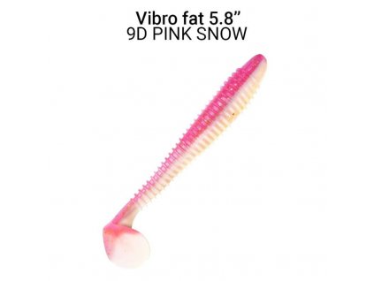 7932 vibro fat 145 cm barva 9d pink snow 3ks