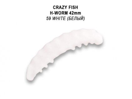Gumová nástraha Crazy Fish Trout Baby H-Worm MF Floating 42mm 59 - Squid+Shrimp (10ks)