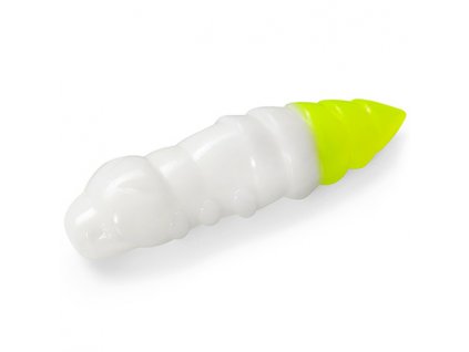 Gumová nástraha FishUp Pupa 1,5" 3,8cm White/Hot Chartreuse SÝR (8ks)