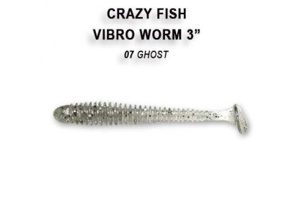 2993 vibro worm 75cm barva 7 ghost