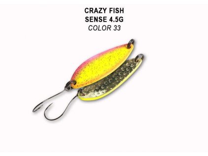 Plandavka Crazy Fish Sense 38mm 4,5g color 33