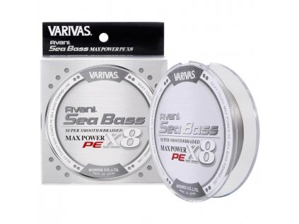 Pletená šňůra Varivas Avani Sea Bass 8X PE 1,0 - 0,165mm, 9,1kg Šedá 150m