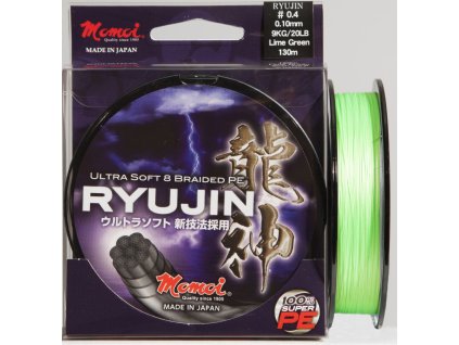 3066 2 pletena snura momoi ryujin lime green 0 12mm 10kg zelena 150m