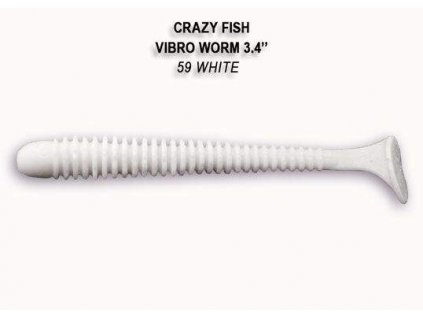 9610 vibro worm 85cm barva 59 snow white