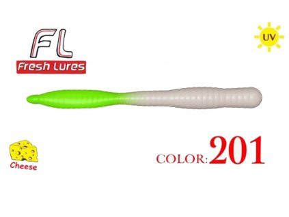 Gumová nástraha Fresh Lures FlatWorm 3.1" #201UV (7ks)