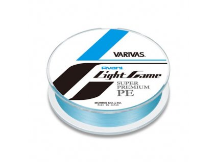 Pletená šňůra Varivas Avani Light Game 4X PE 0,2 - 0,074mm, 2,3kg Modrá 100m