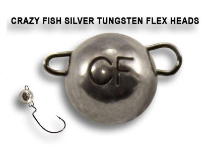 Wolframová čeburaška Crazy Fish Tungsten Flex Head 10g (2ks) Natural