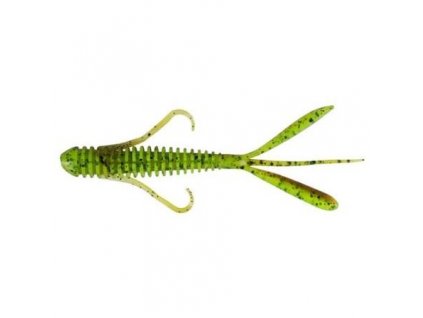 Gumová nástraha Keitech Hog Impact 3,5" 8,9cm Green Pumpkin PP/Chartreuse (10ks)