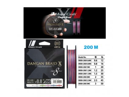 major craft dangan braid x bullet blade cross 200 m
