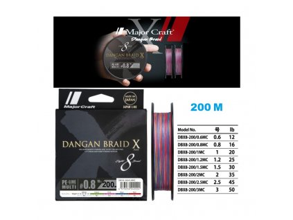 major craft dangan braid x bullet blade cross 200 m